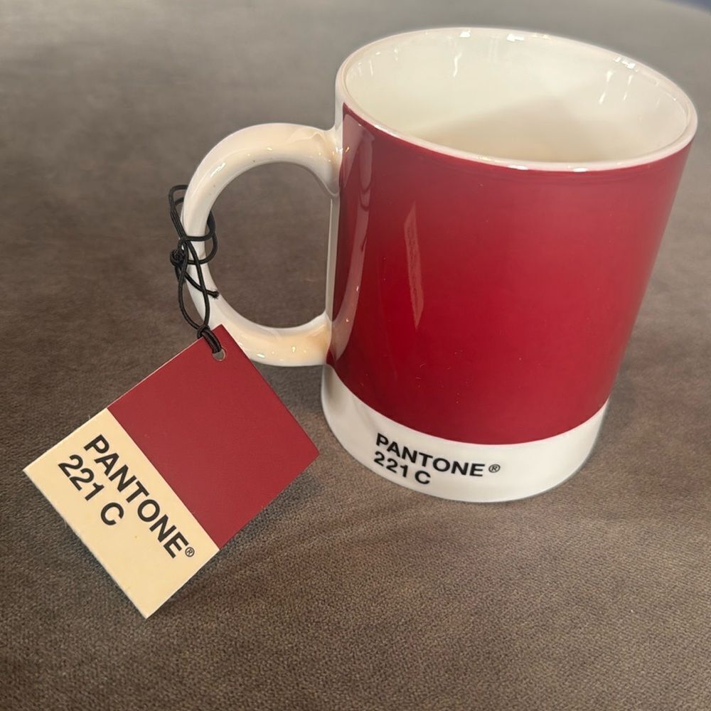 Pantone 221 C Rose Pink Coffee Mug Whitbread Wilkinson Fine China NEW with Tags